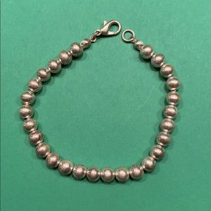 Bracelet, Silvertone, 7- 7.5 inches